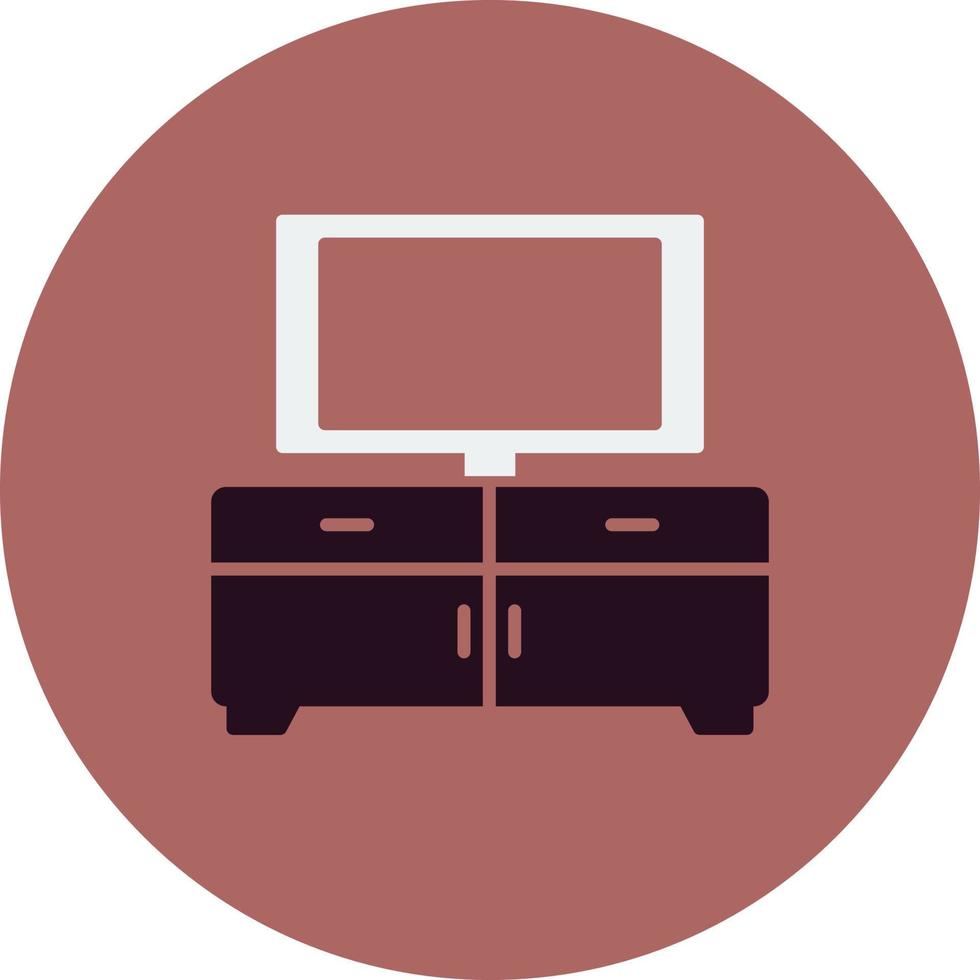 Tv Table Vector Icon