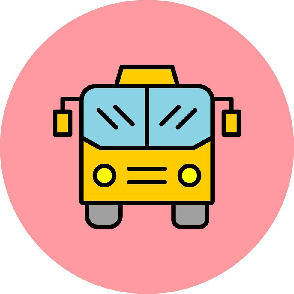 icono de vector de bus