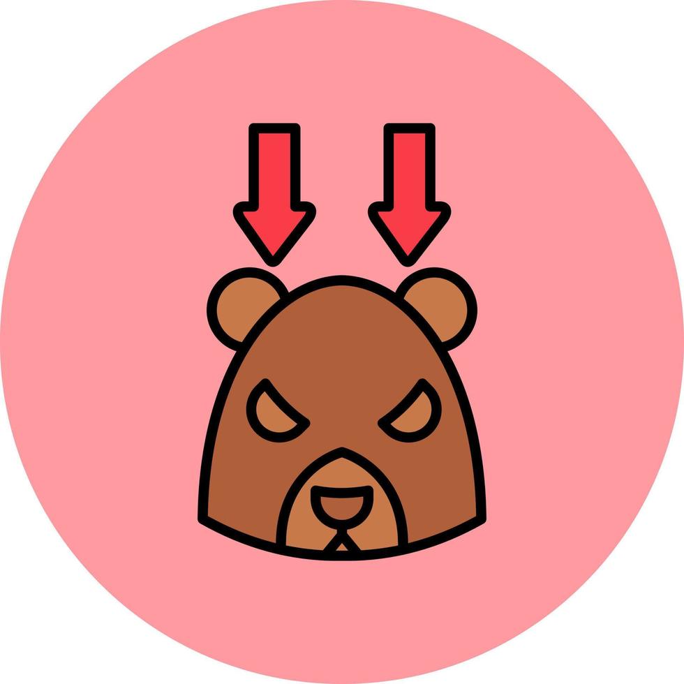 Bear Market Vector Icon