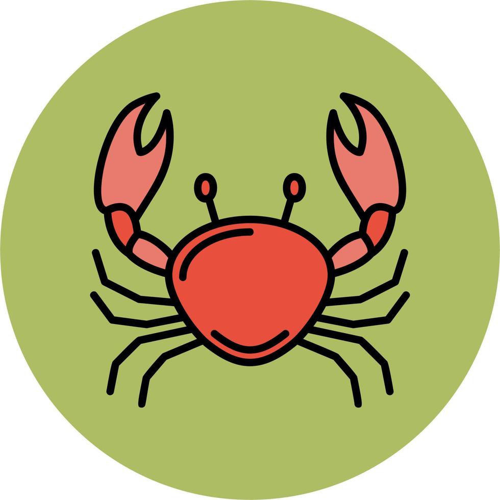 Crab Vector Icon