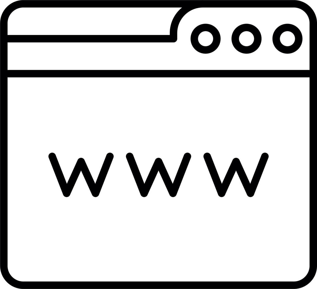 Web Browser Vector Icon