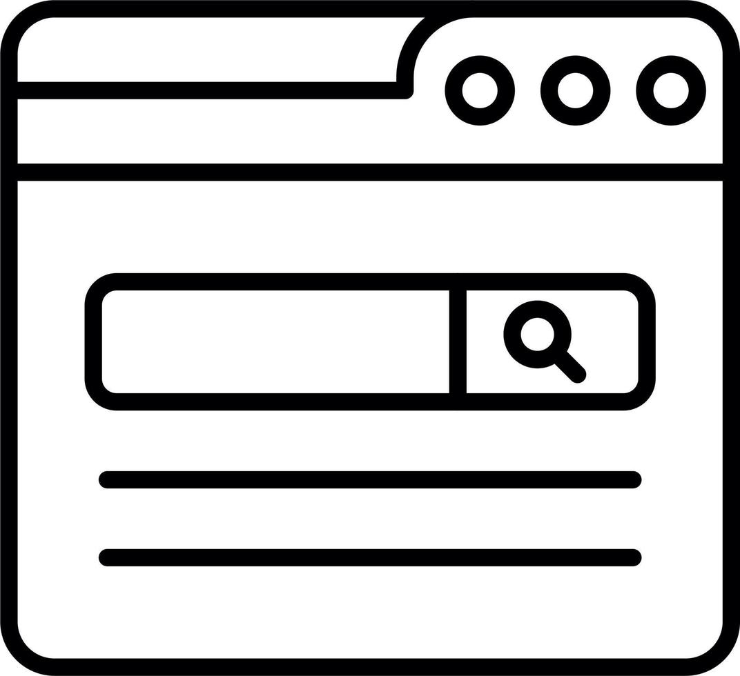 Web Search Engine Vector Icon