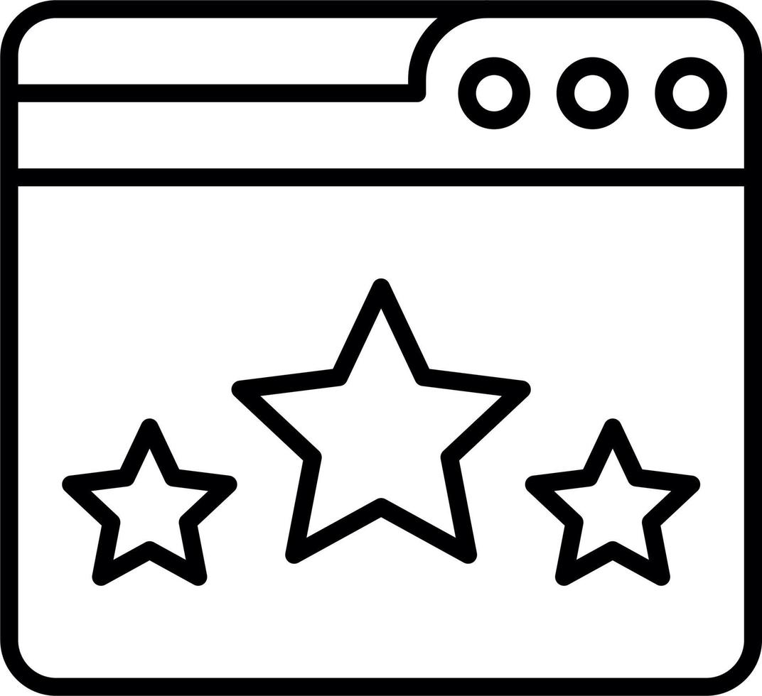 Web Rating Vector Icon