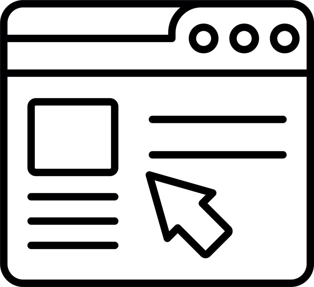 Web Click Vector Icon