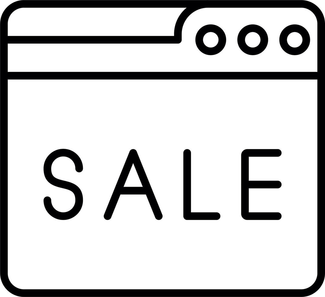 Web Online Sale Vector Icon