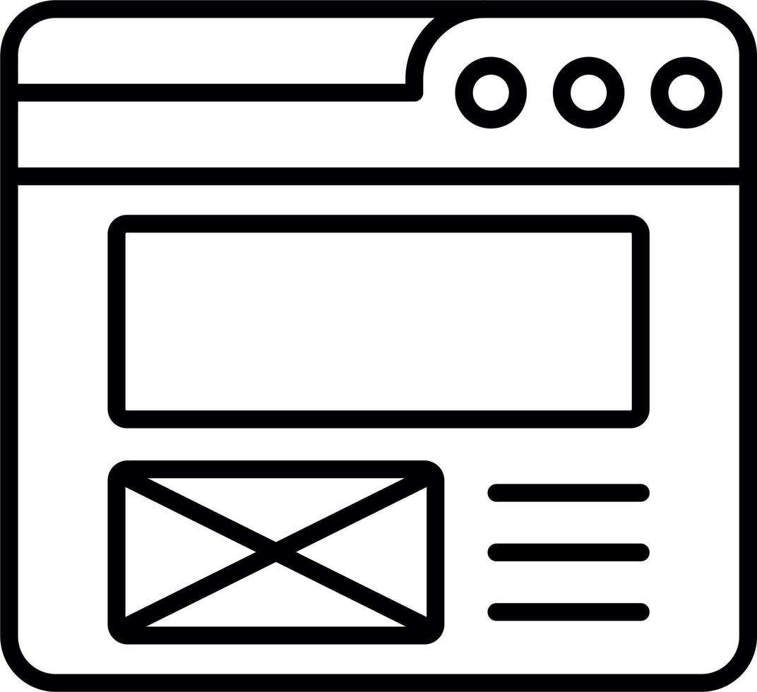 Web Layout Vector Icon