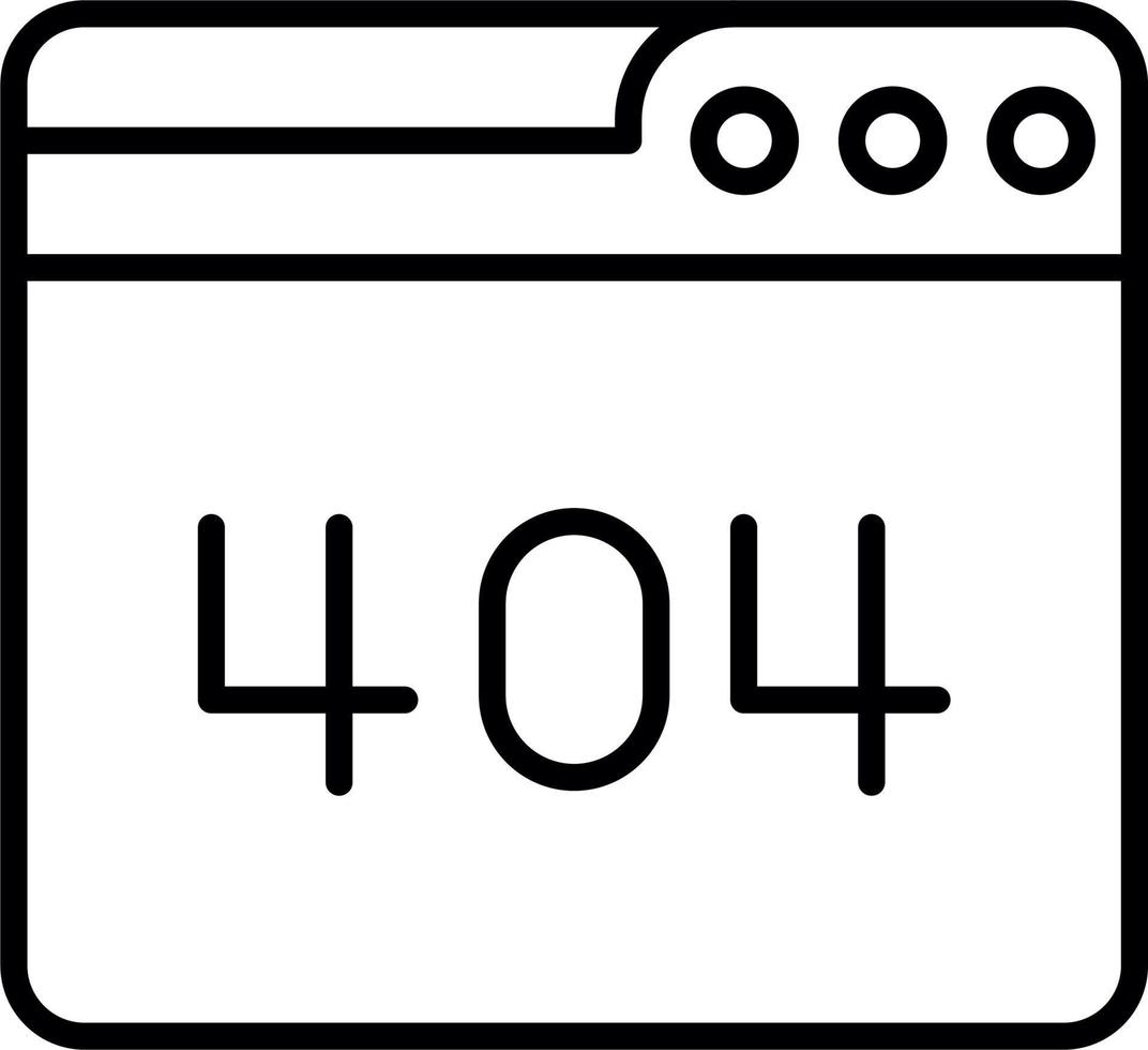 web error 404 vector icono