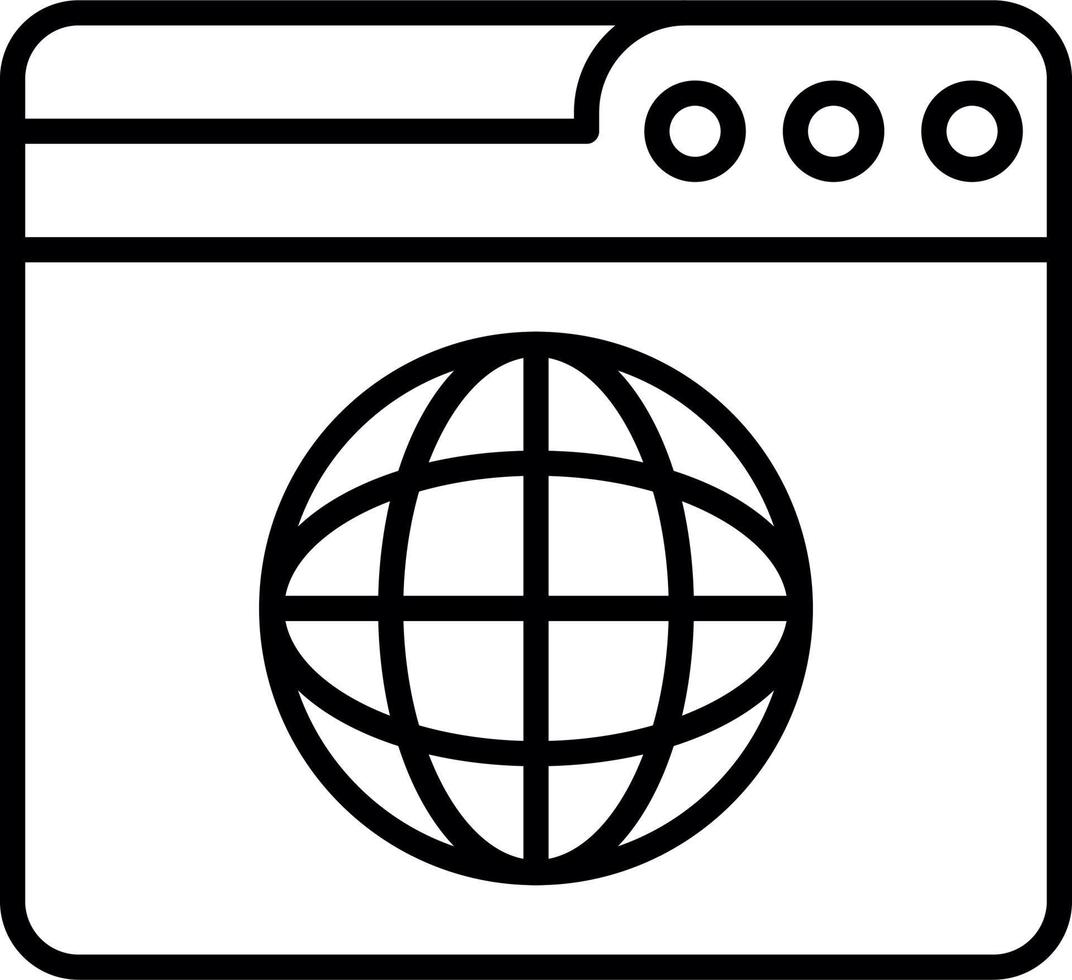 web mundo amplio vector icono