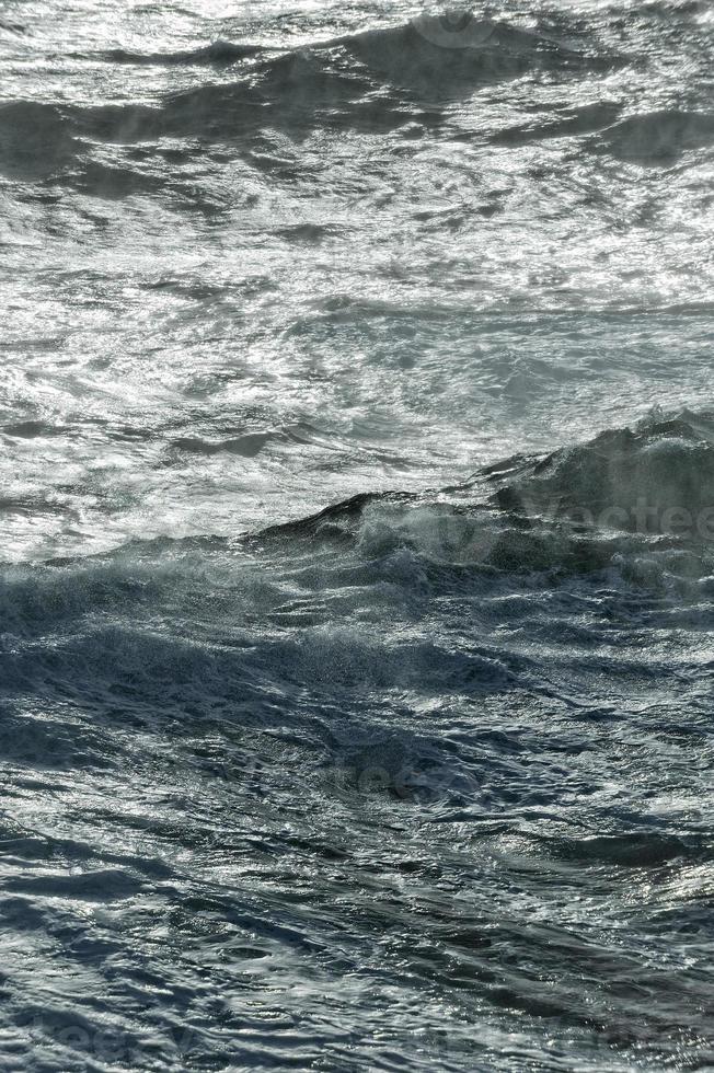 Close up of big Wave in the arctic ocean photo