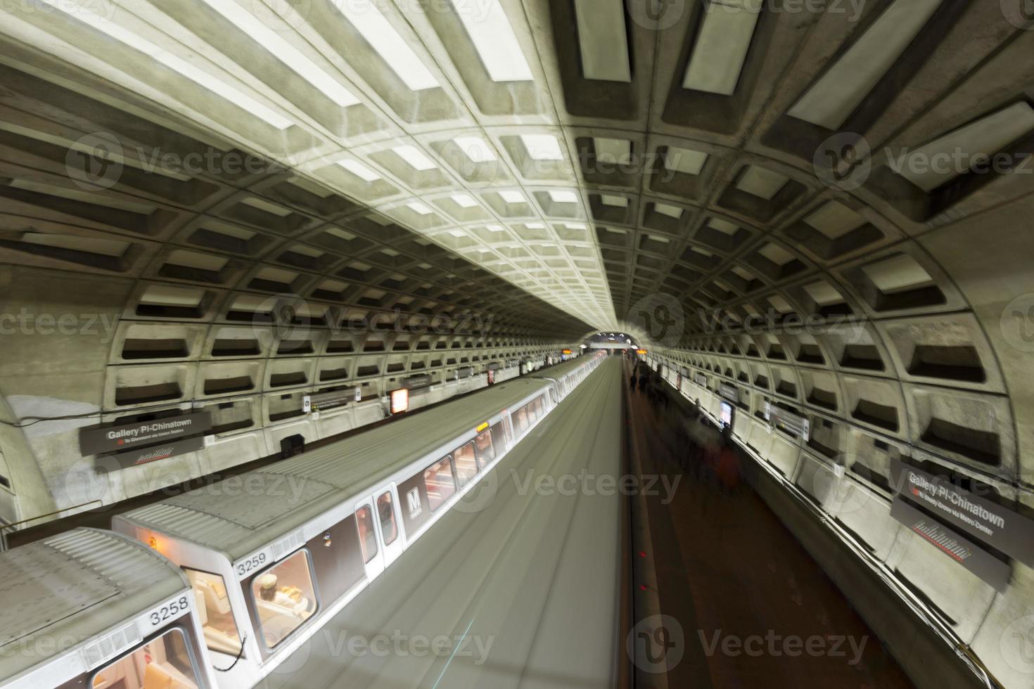 Washington Metro ceiling geometrical composition photo