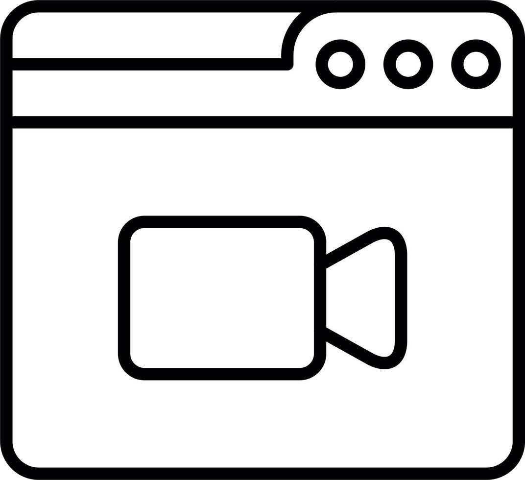 Web Video Call Vector Icon