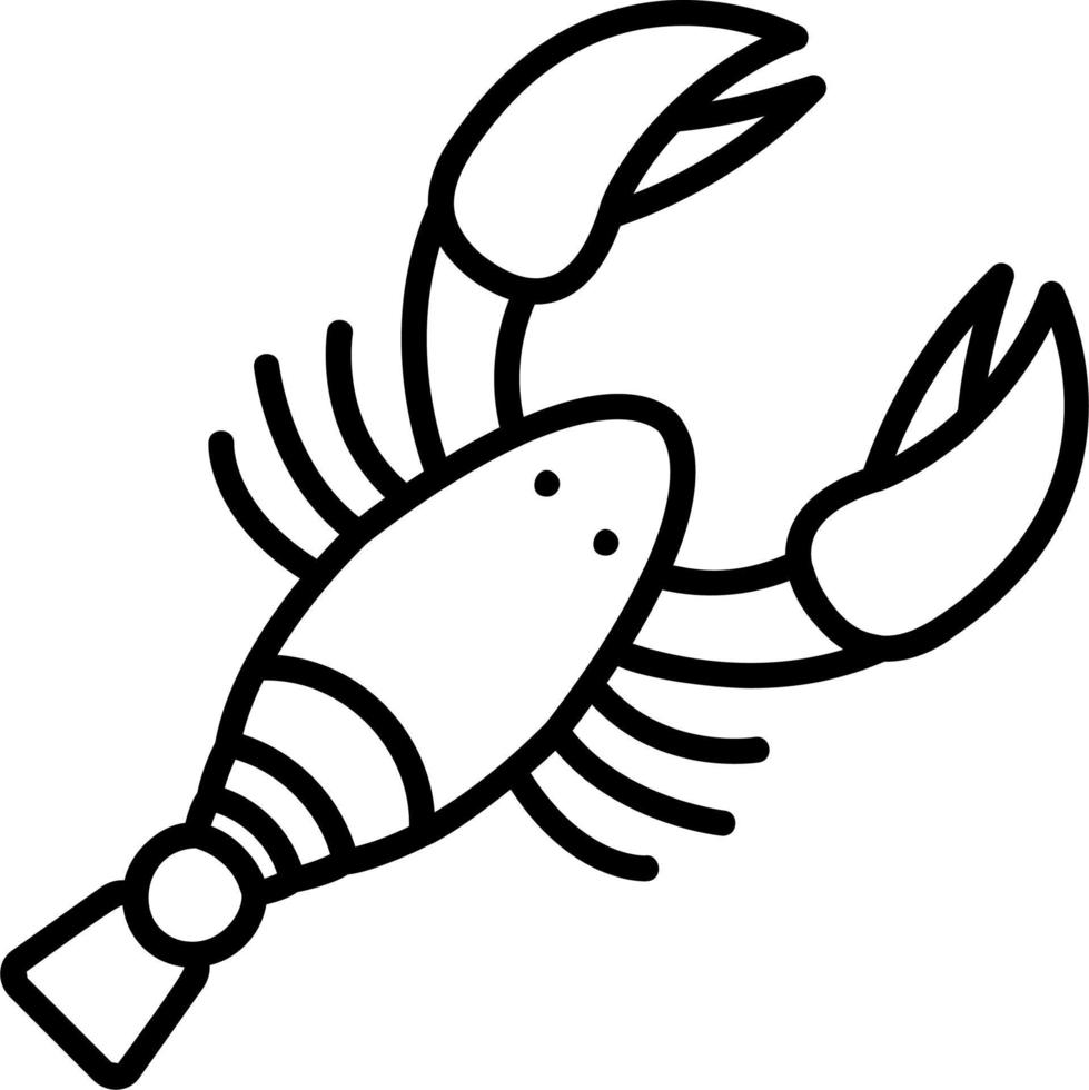 Lobster Vector Icon