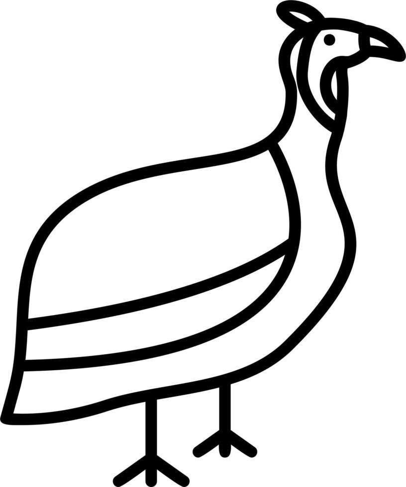 Guineafowl Vector Icon