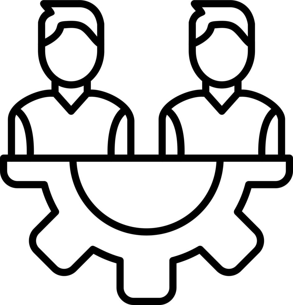 Team Management Vector Icon
