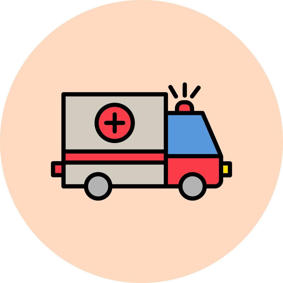 icono de vector de ambulancia