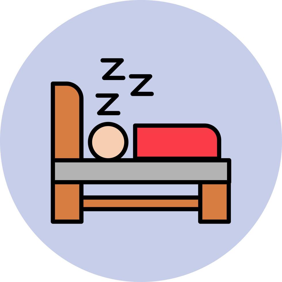 Sleeping Vector Icon