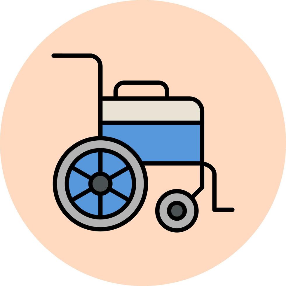 Wheel Chair Vector Icon