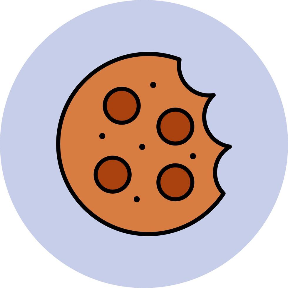 icono de vector de galletas