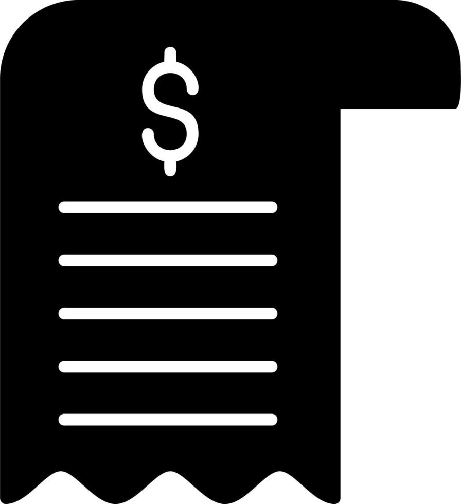 Bill Vector Icon