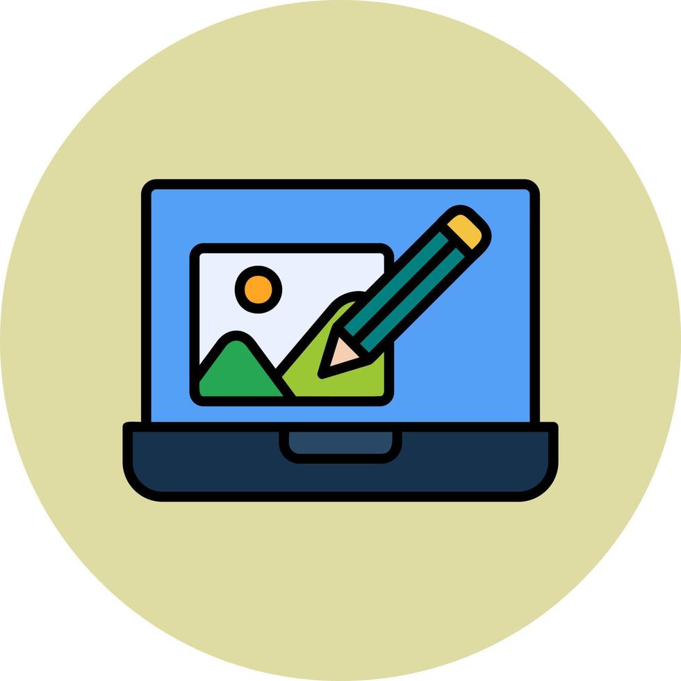 Photo Editing Vector Icon