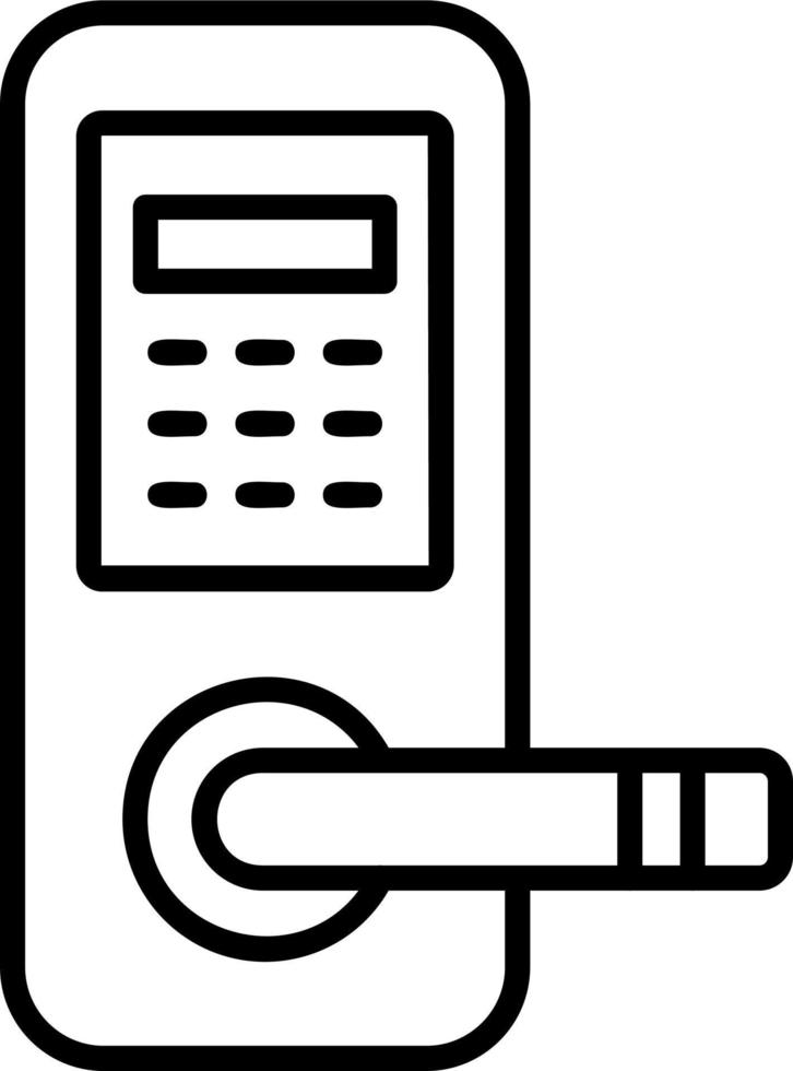 Door Lock Vector Icon