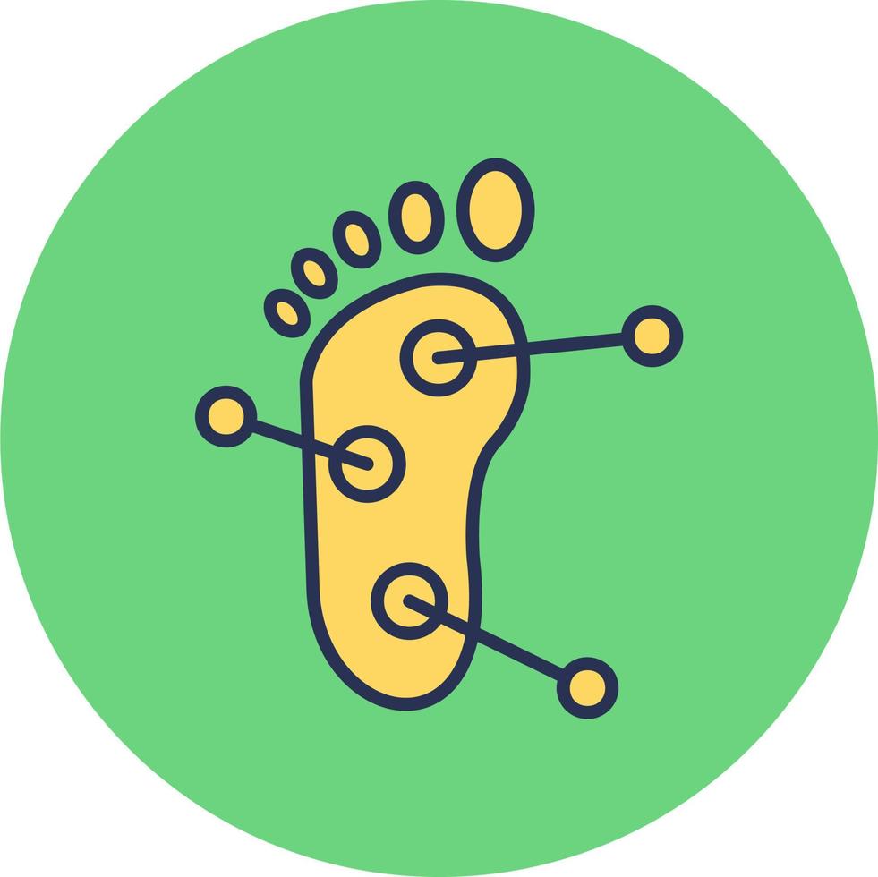 Foot Acupuncture Vector Icon