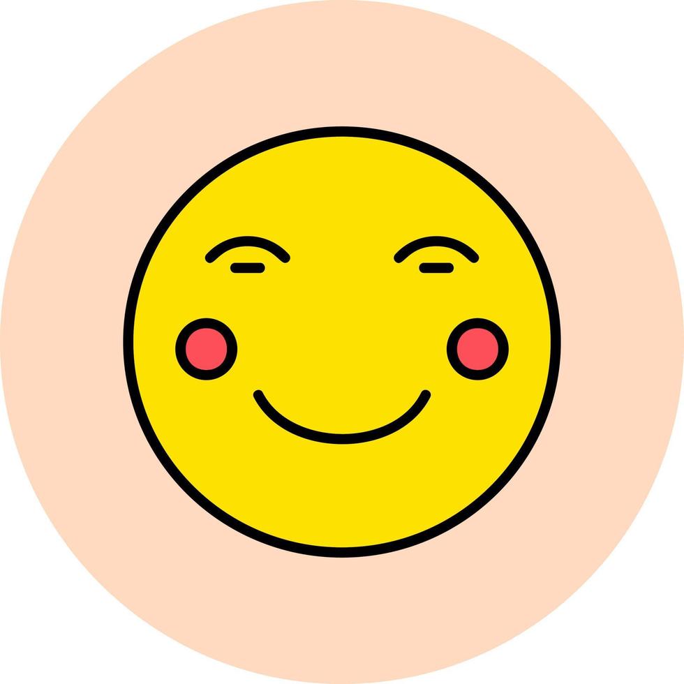 Blushing Vector Icon