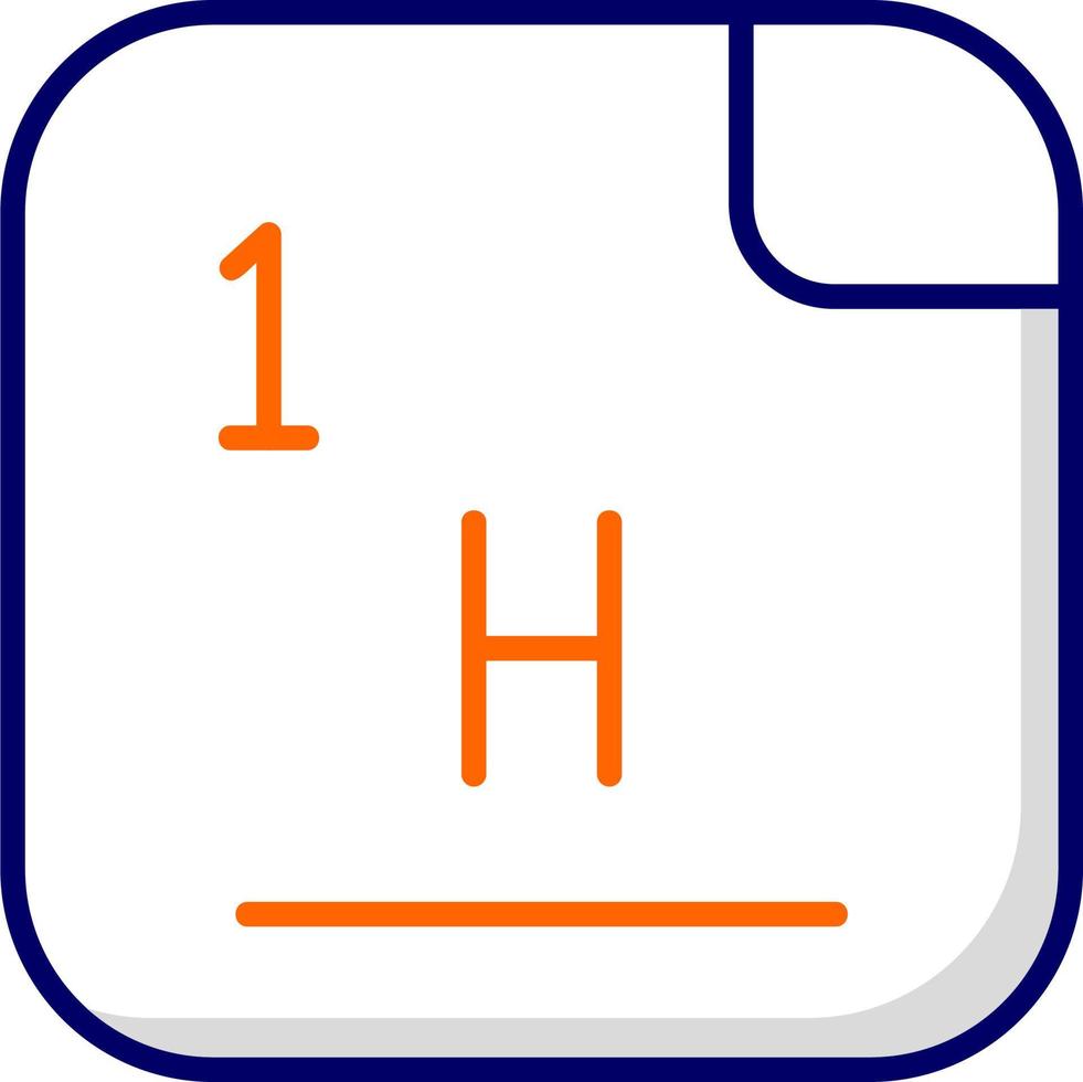 Hydrogen Vector Icon