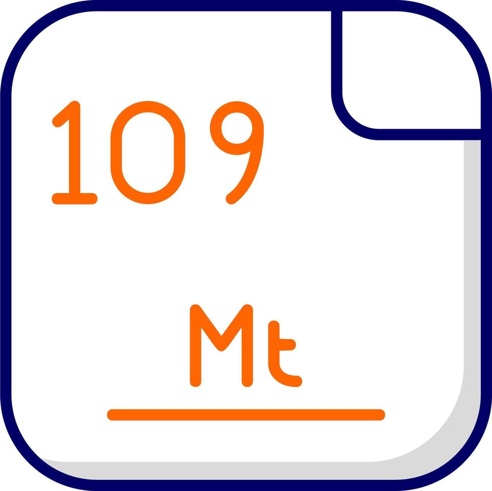 Meitnerium Vector Icon