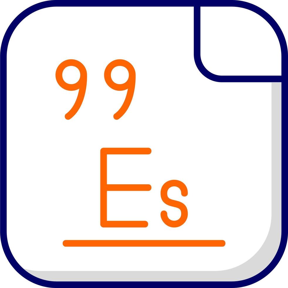 Einsteinium Vector Icon