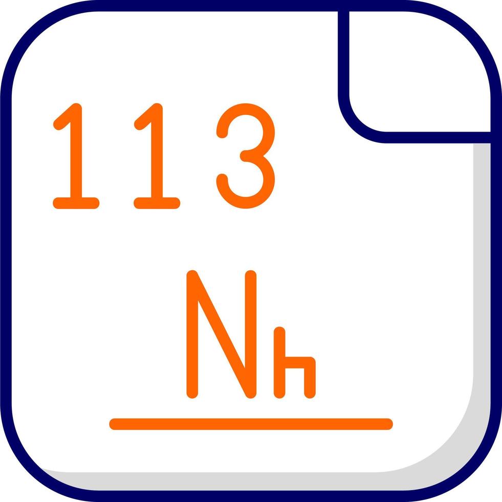 Nihonium Vector Icon