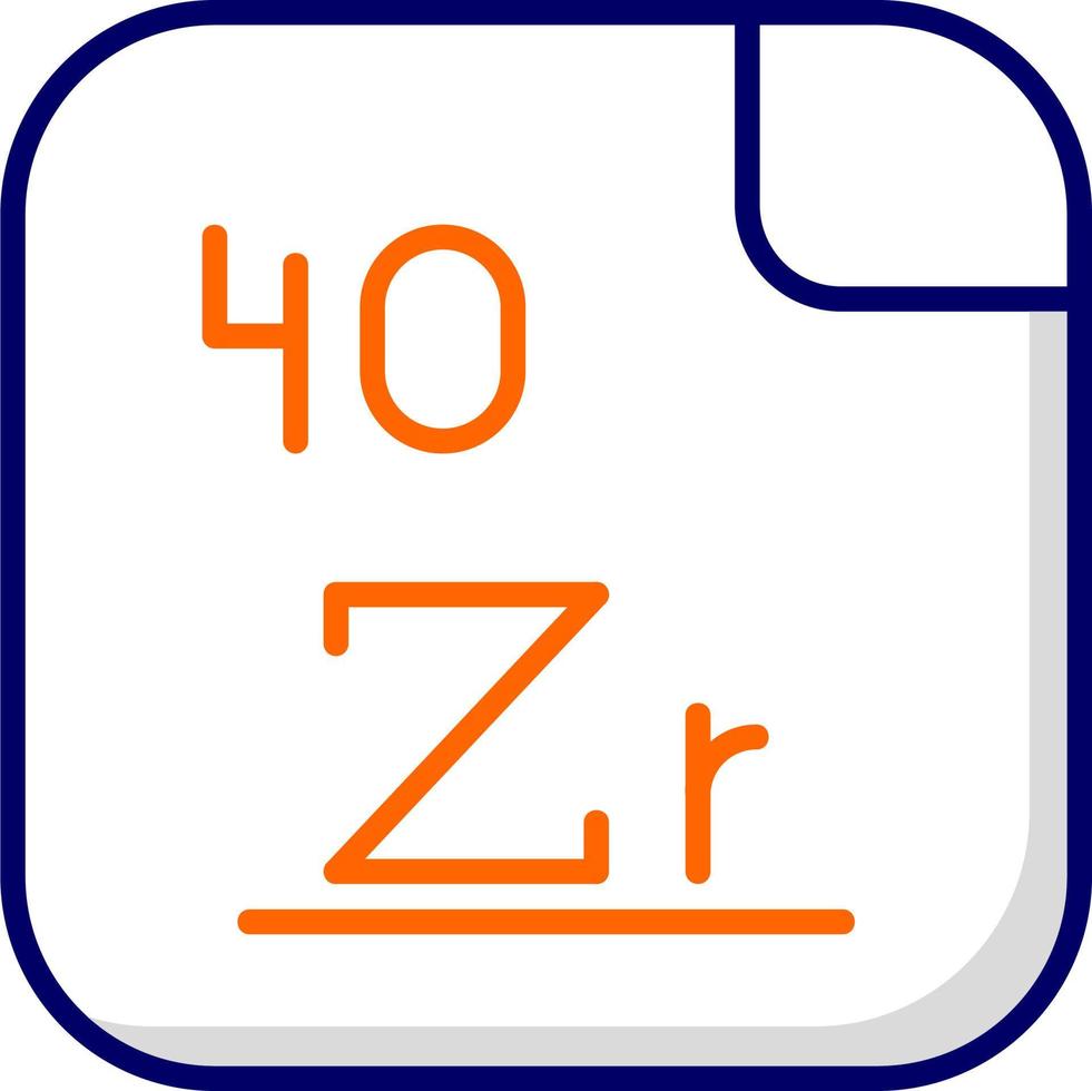 Zirconium Vector Icon