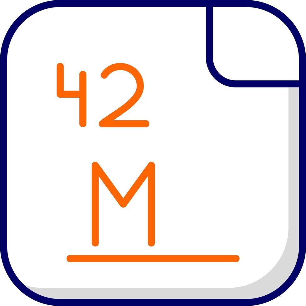 Molybdenum Vector Icon