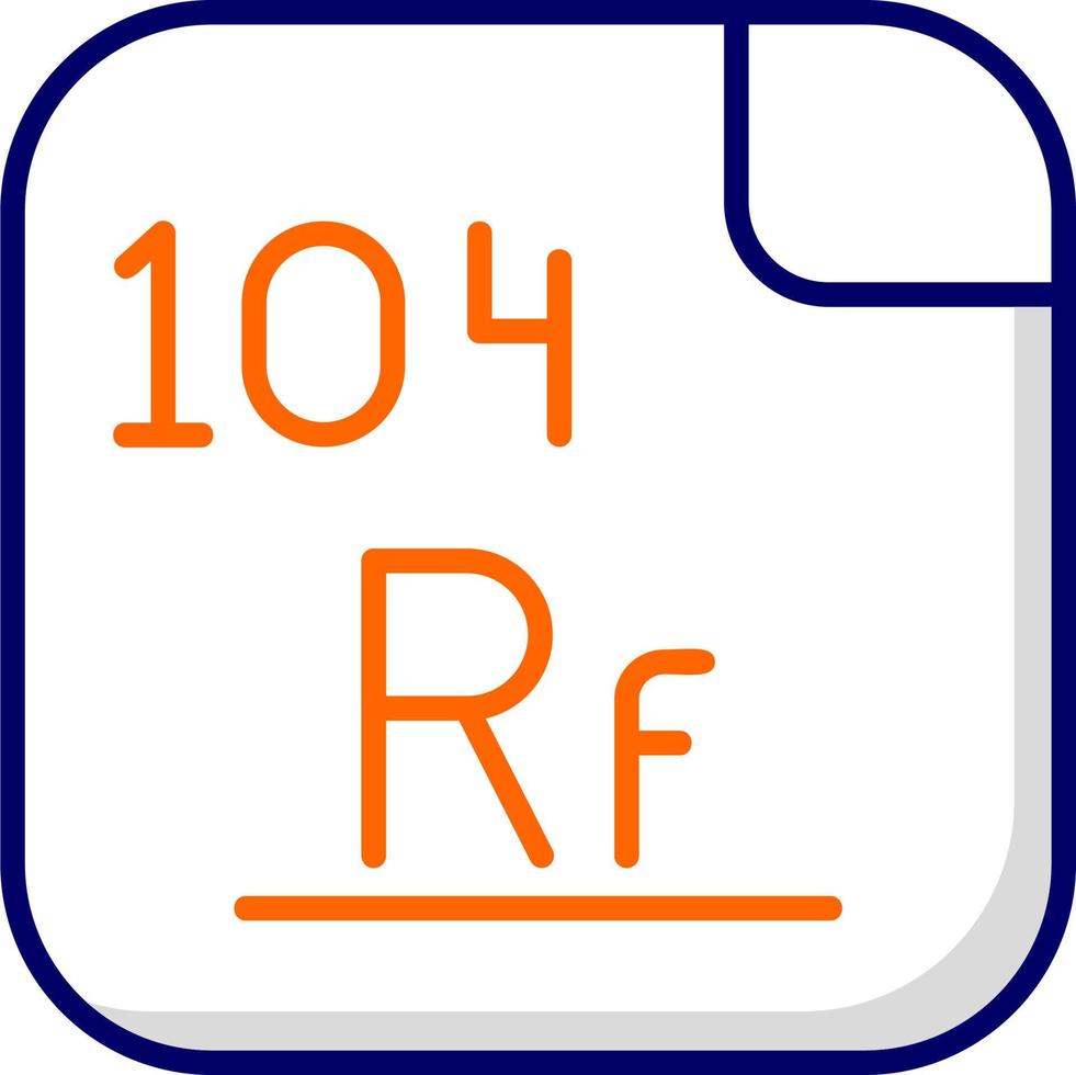 Rutherfordium Vector Icon