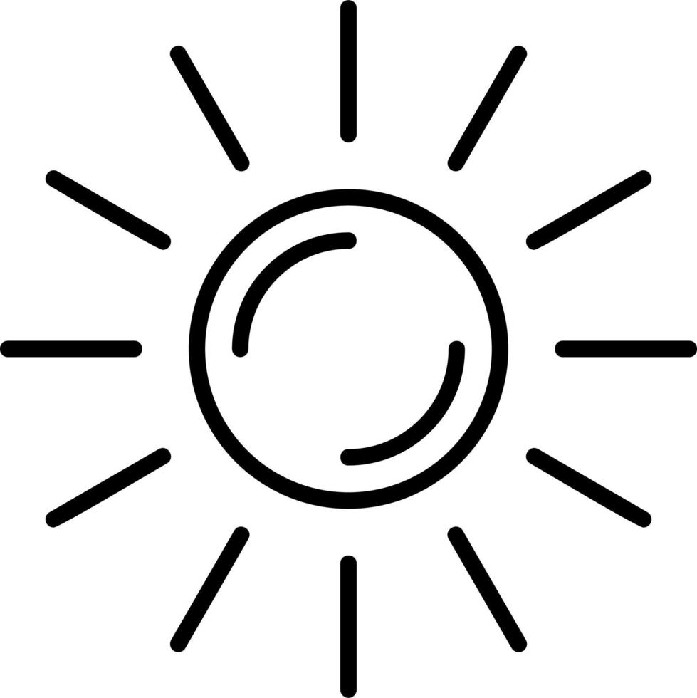Sun Vector Icon