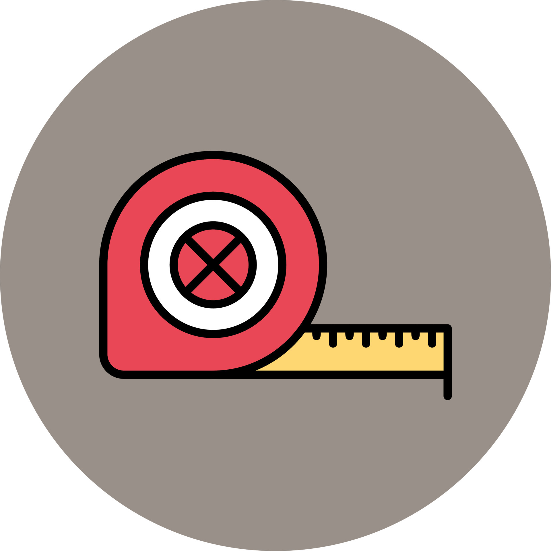 Measuring Tape Vector Icon 20427539 Vector Art at Vecteezy