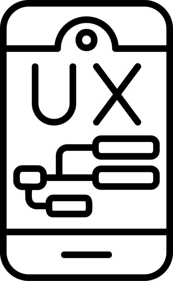 icono de vector de diseño de experiencia de usuario