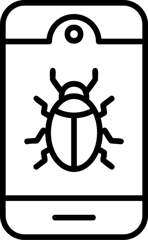 Mobile Virus Vector Icon