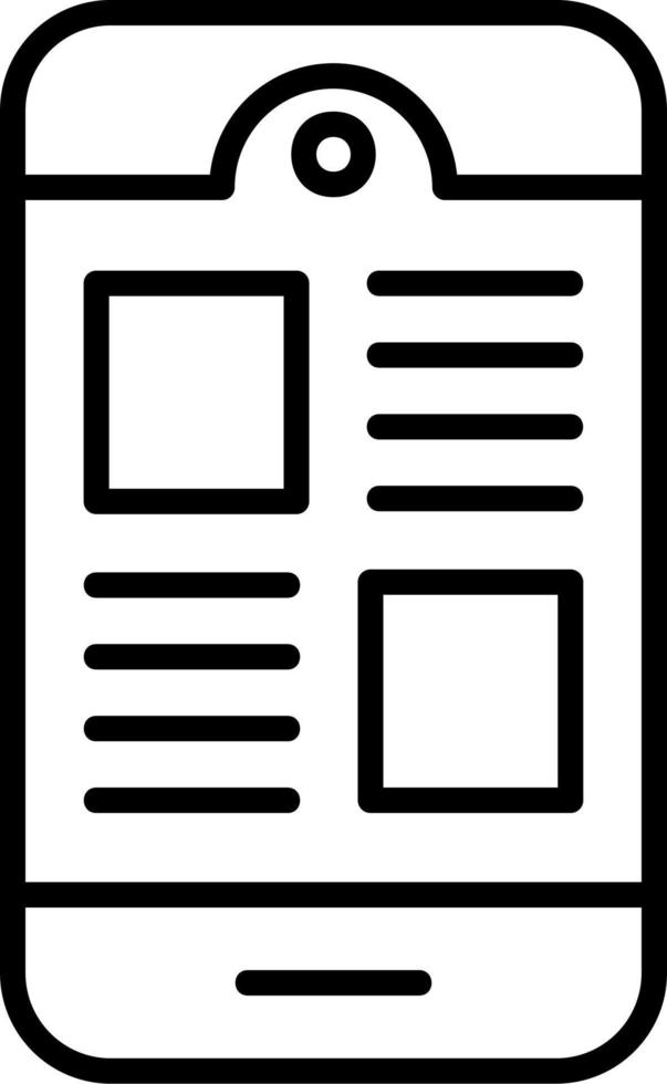 Mobile App Vector Icon
