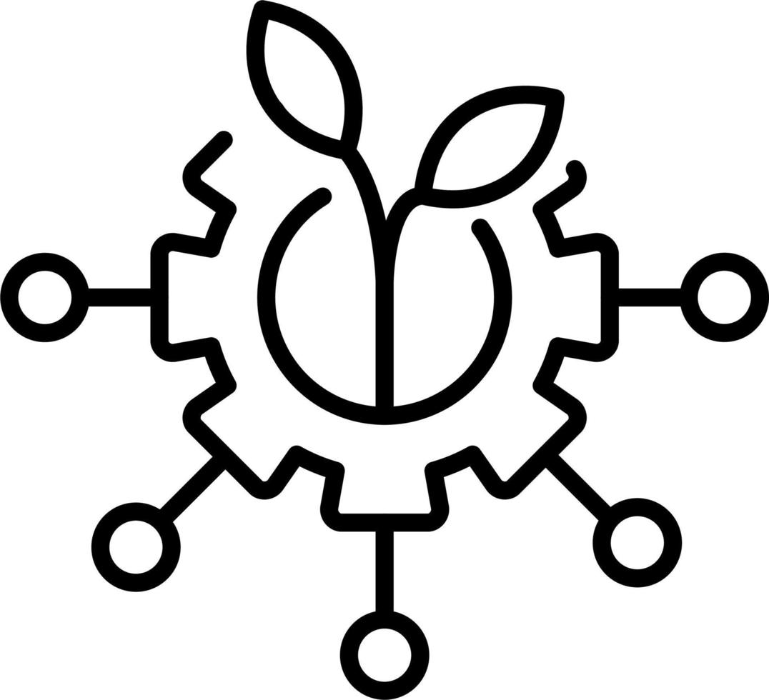 icono de vector de granja inteligente