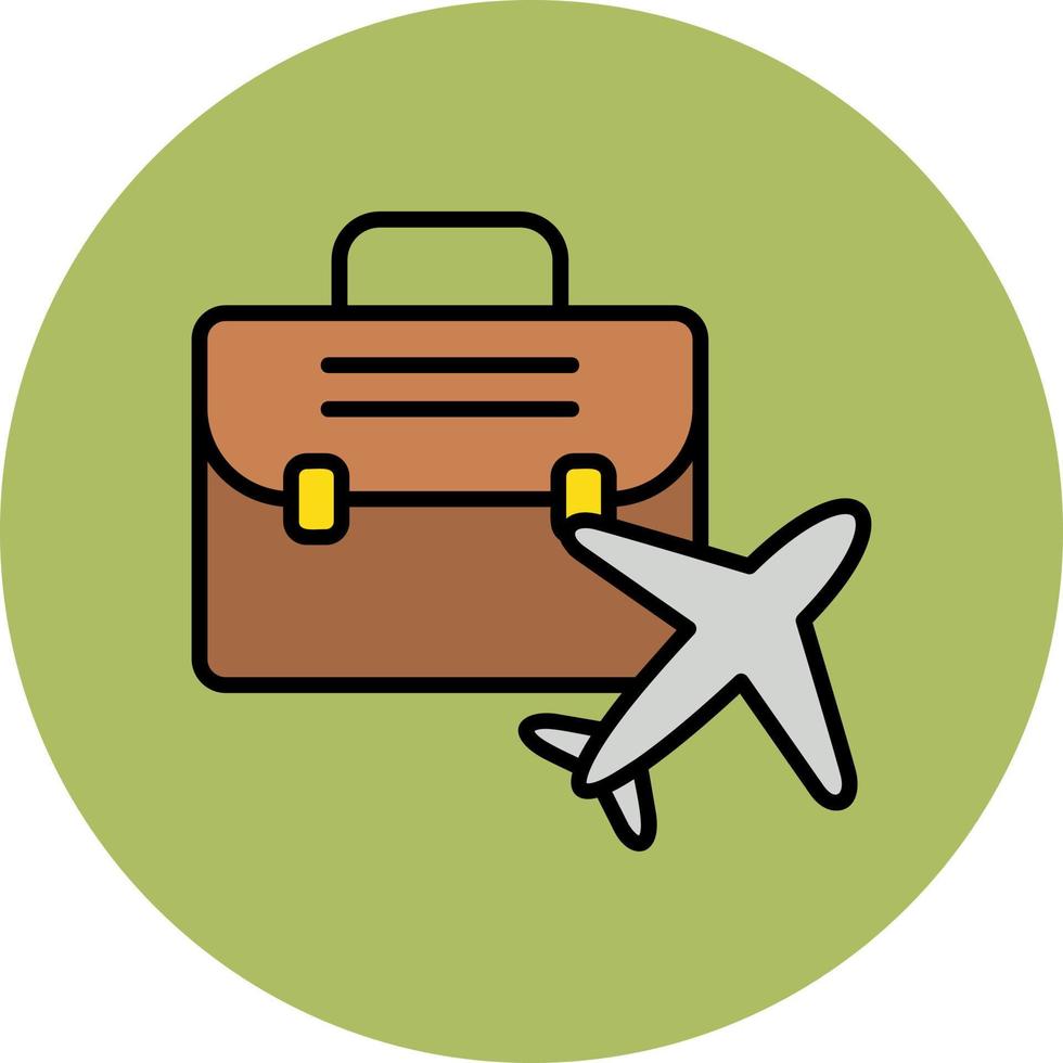 Business Trip Vector Icon