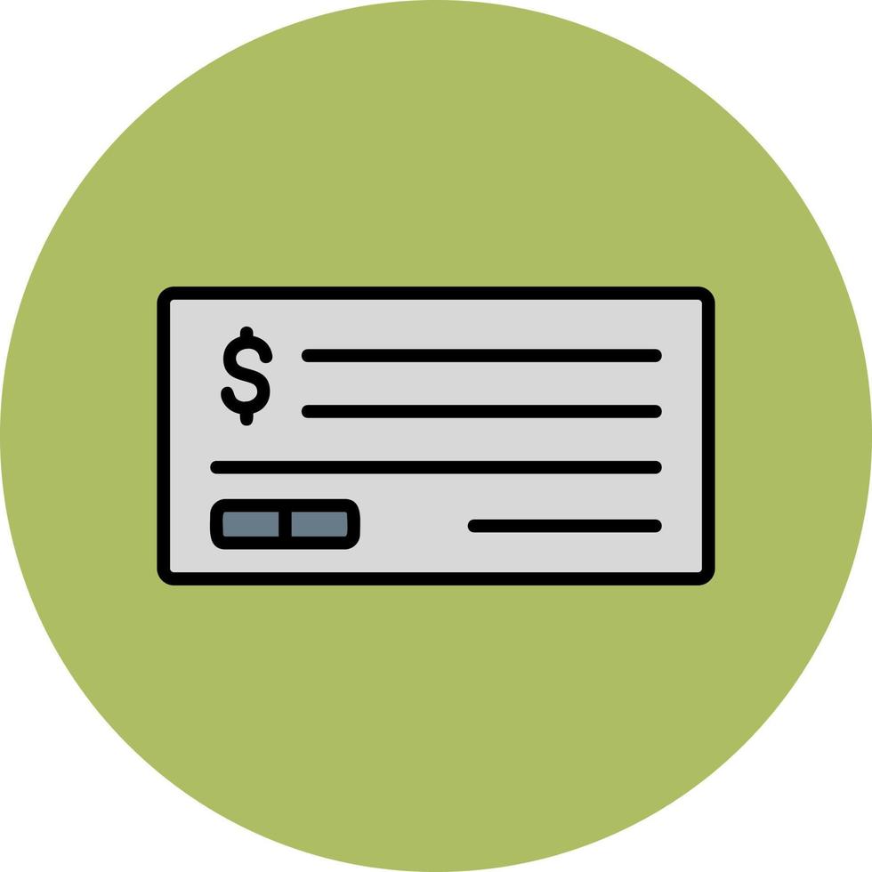 Cheque Vector Icon