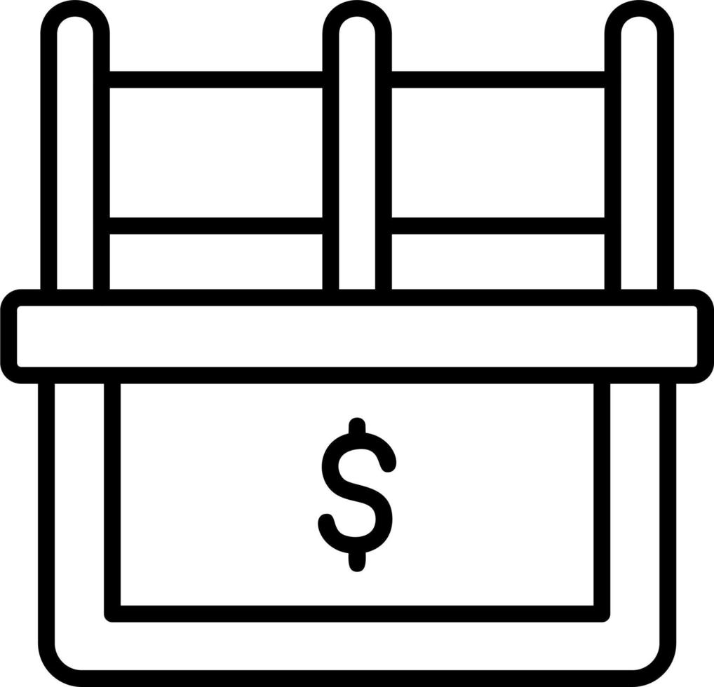 Cash Counter Vector Icon