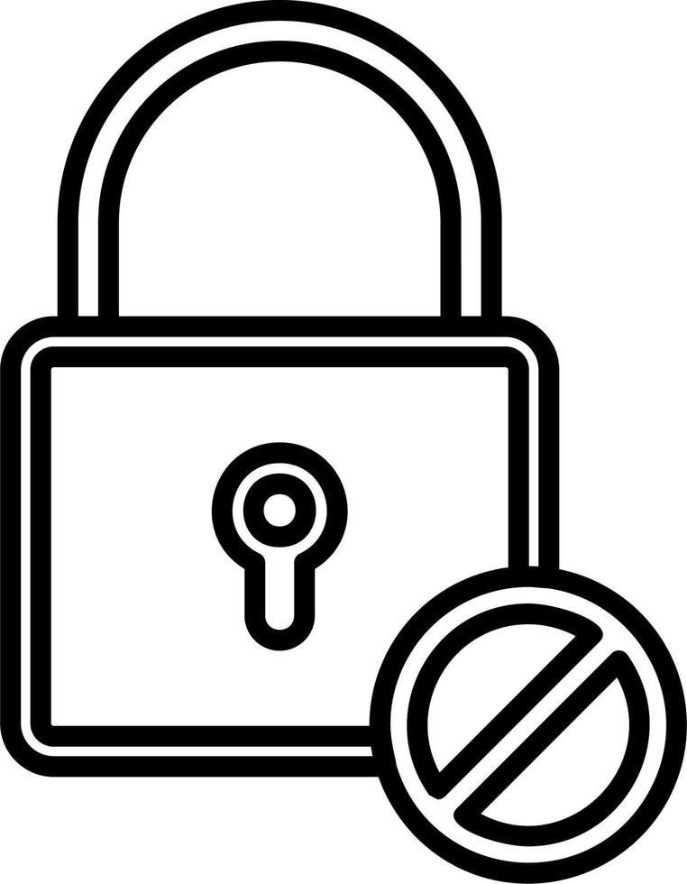 Blocked Vector Icon