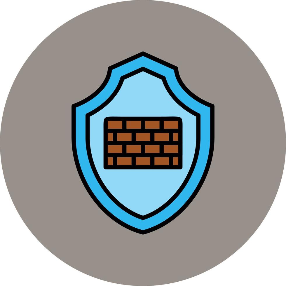 Defensive Wall Vector Icon