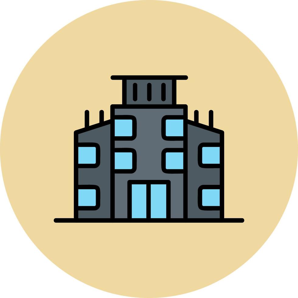 icono de vector de edificio de oficinas