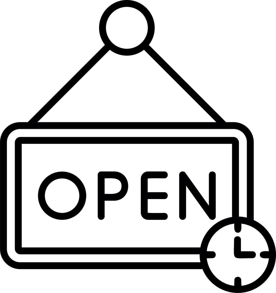 Opening Hours Vector Icon