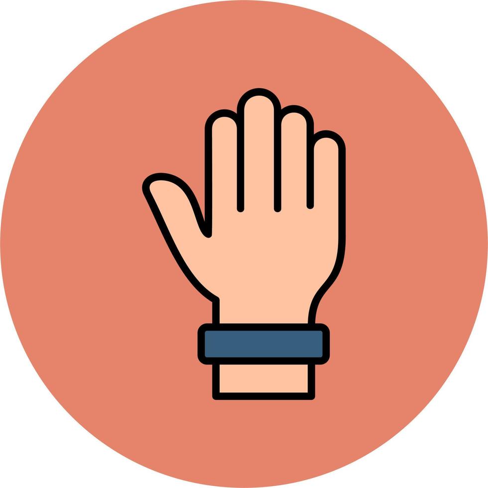 Raise Hand Vector Icon