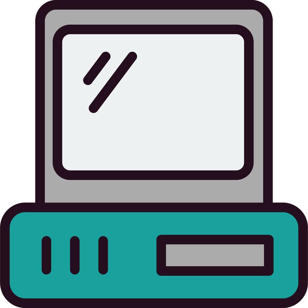 icono de vector de computadora