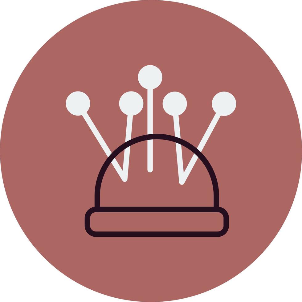 Pin Cushion Vector Icon